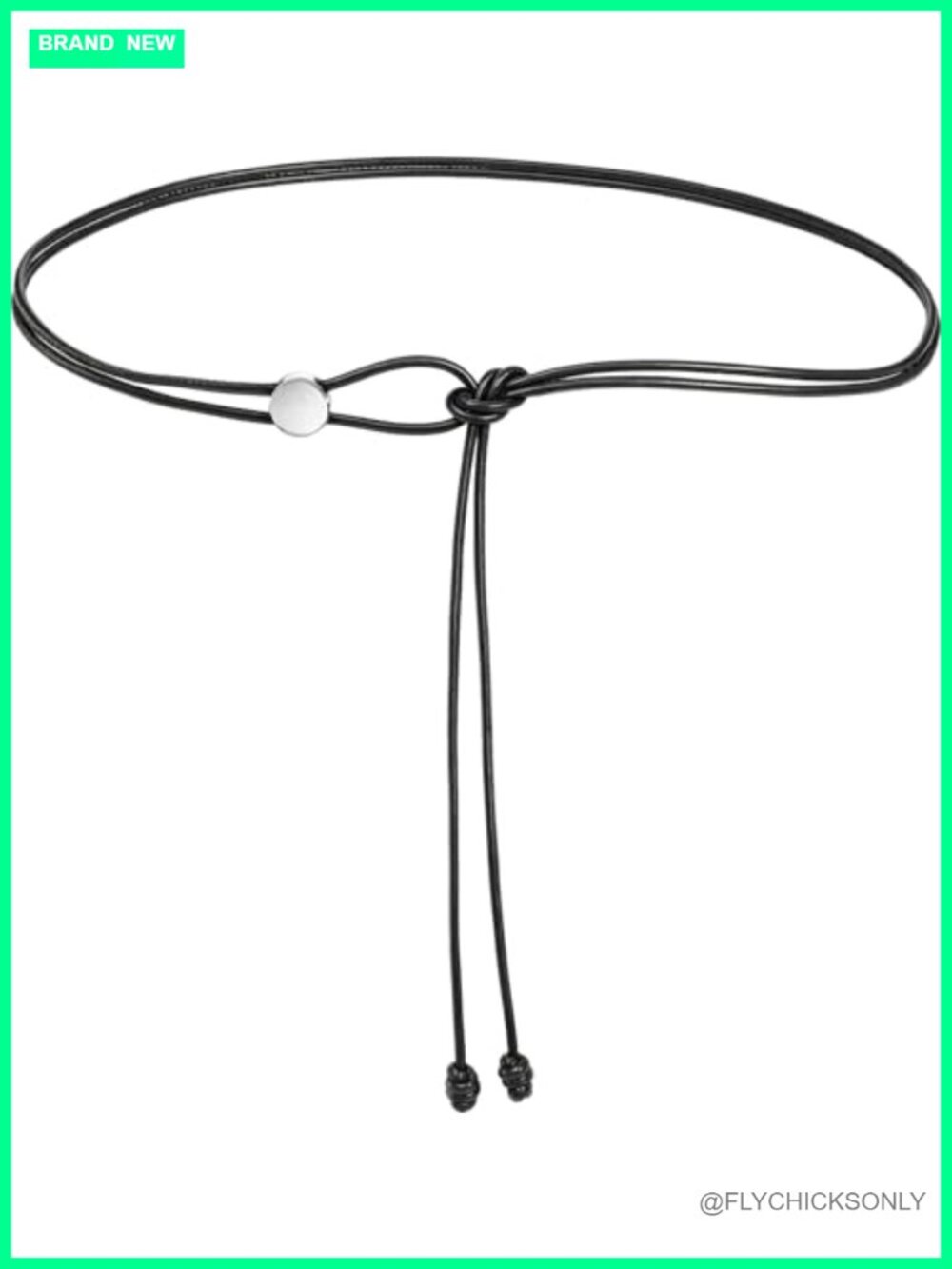 Boho Knotted Rope PU Leather Wrap Belt for Dresses